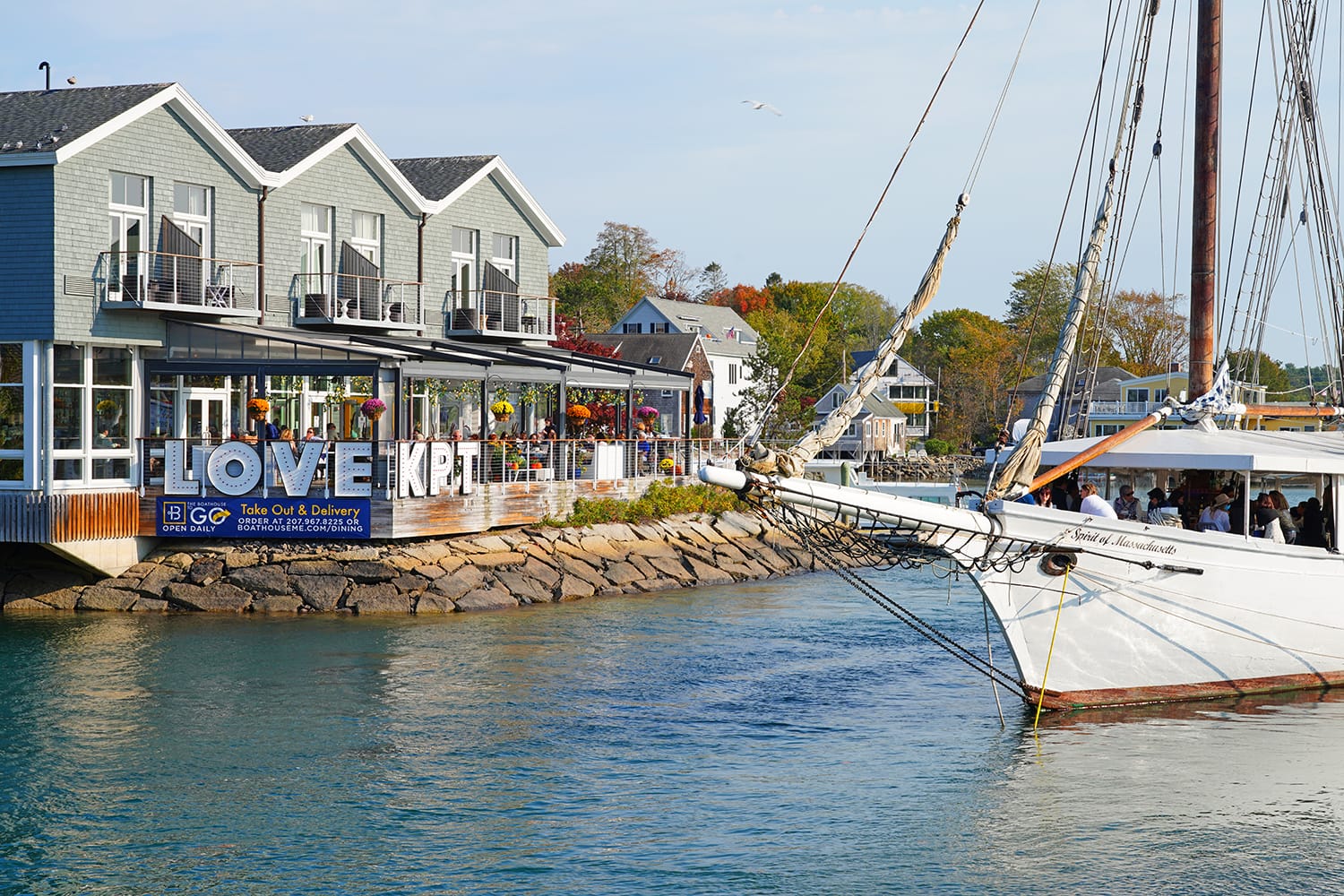 Kennebunkport, a coastal town in York County, Maine, United States, home of the Bush family.