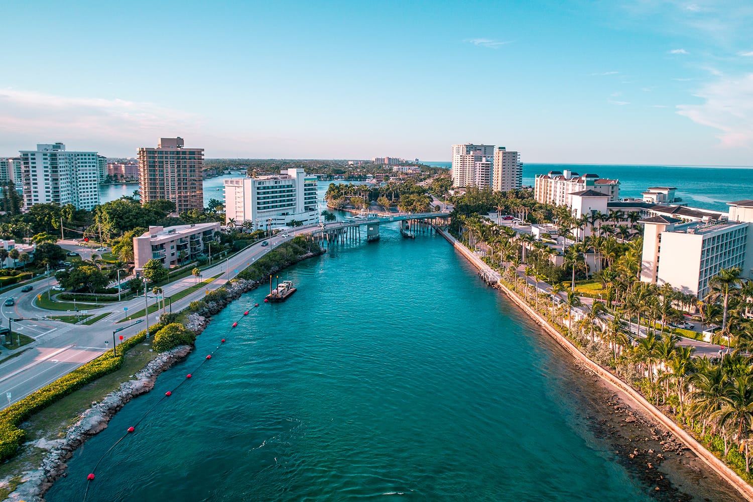 Aerial view of Boca Raton, Florida