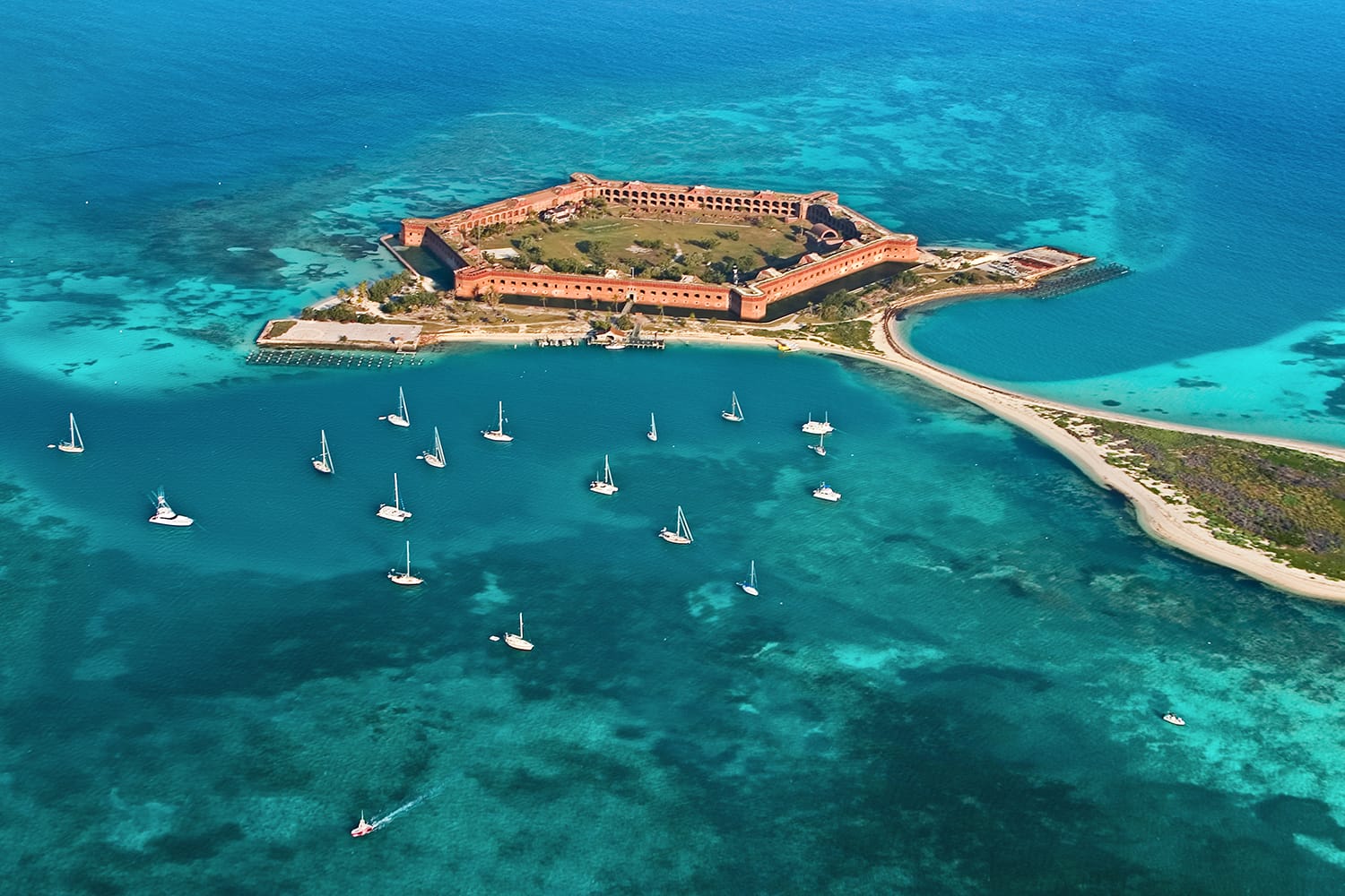 Fort Jefferson at Dry Tortugas National Park in Florida.