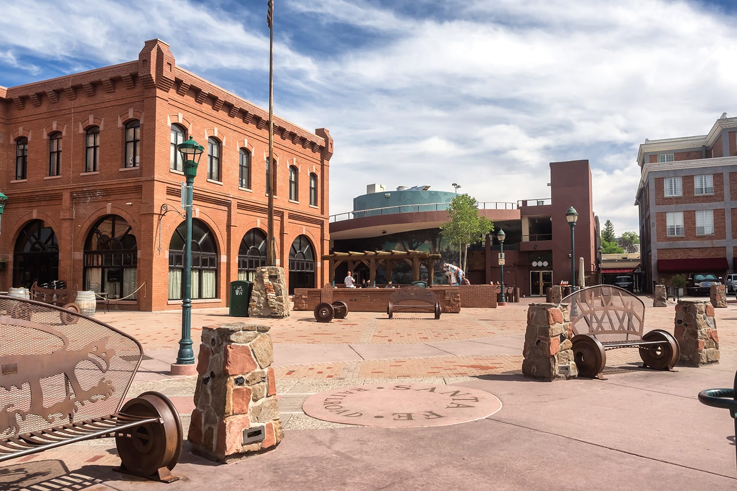 Main square in Flagstaff, Arizona, USA