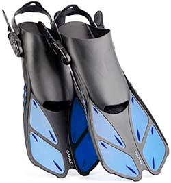 CAPAS Travel Size Short Snorkel Fins