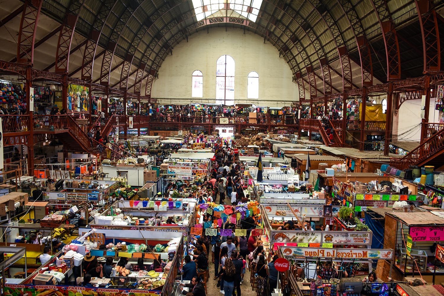 The interior of the hidalgo market in the city of Guanajuato, Mexico
