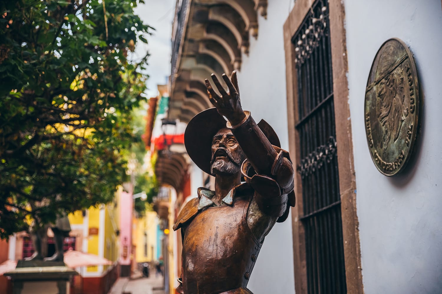 Bronze statue of Don Quixote in Guanajuato, Mexico