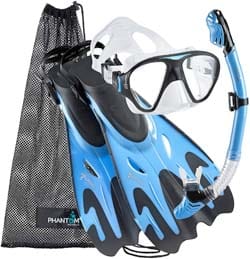 Phantom Aquatics Italian Collection Dry Snorkel Set