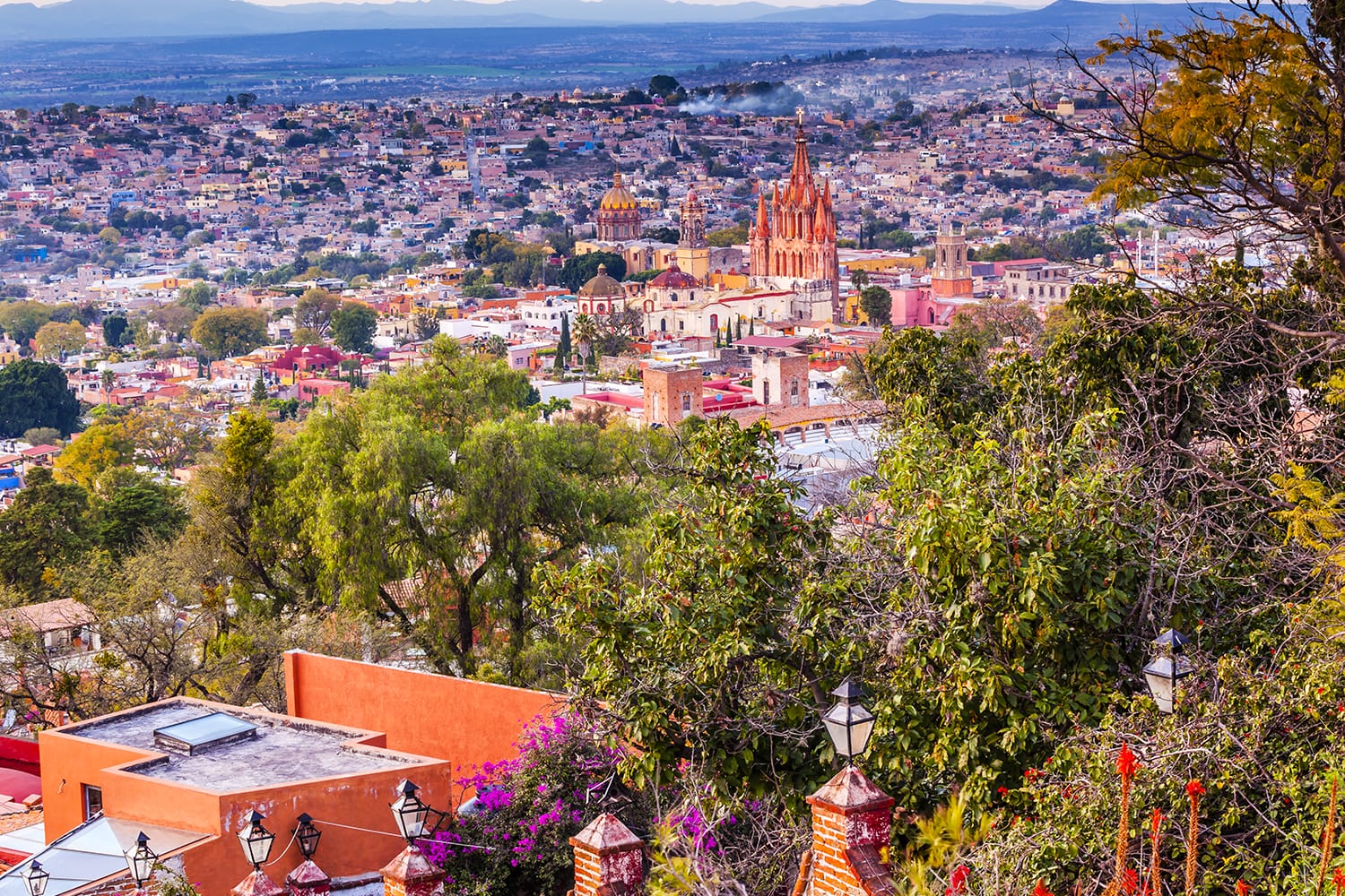 Vista desde Miramar Overlook en San Miguel de Allende, México
