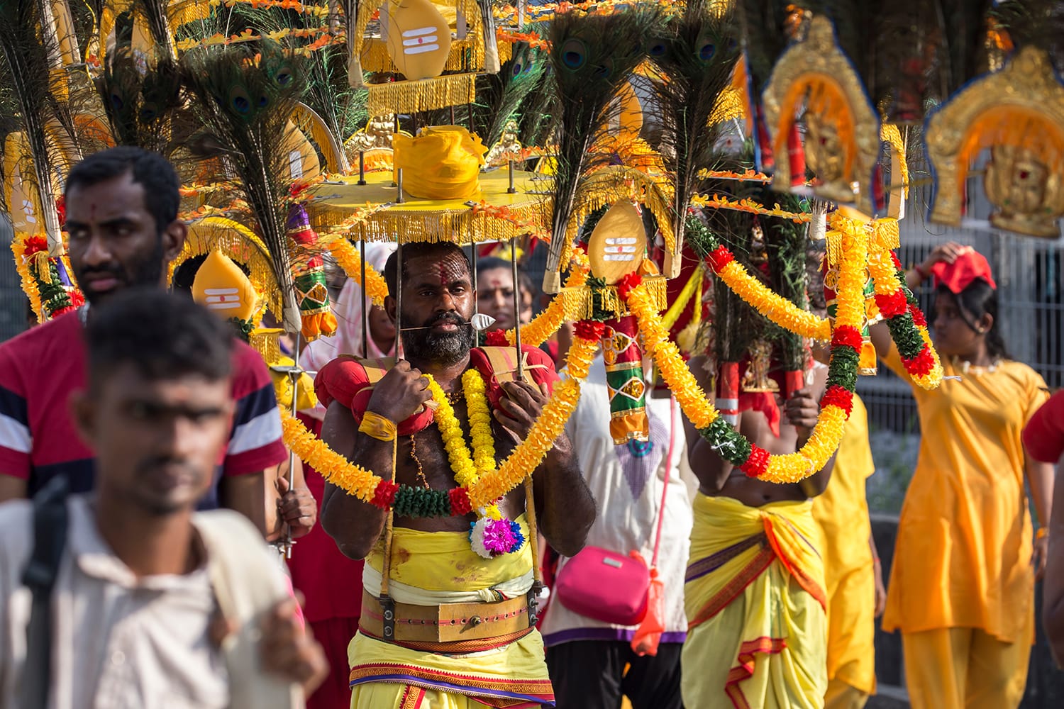 Thaipusam, a vibrant and colorful festival celebrated by Hindus, is a time of devotion, sacrifice and thanksgiving, dedicated to the Hindu God Murugan. Kuala Lumpur, Malaysia