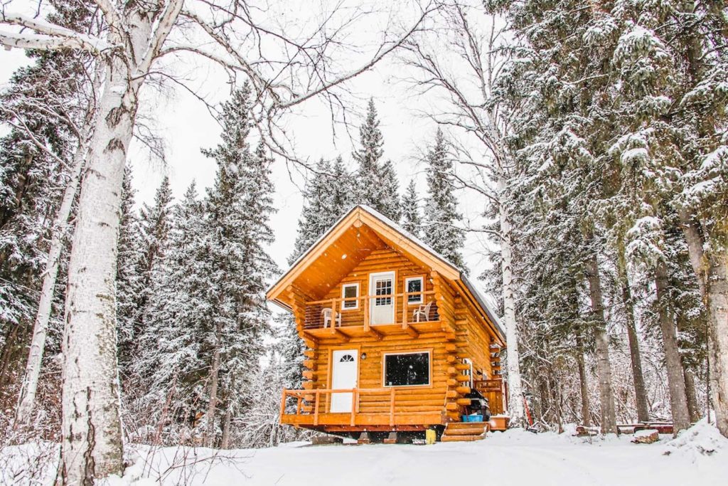 Beautiful Log Cabin in Alaska, USA