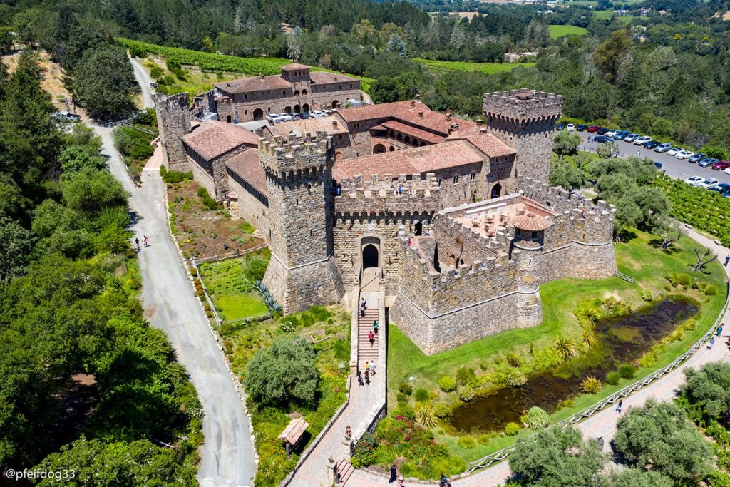 Castello di Amorosa winery in Napa Valley, CA, USA