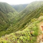 People hiking the Waihee ridge trail, Maui, Hawaii, USA