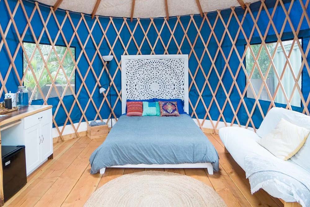 Yurt on Airbnb in Oahu, Hawaii, USA