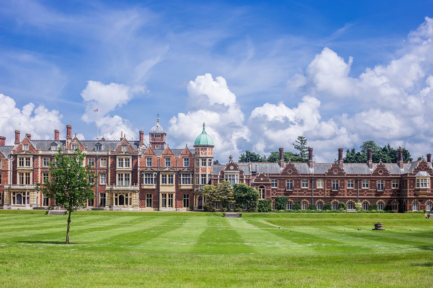 Sandringham House, the Queen's country residence near Kings Lynn, Norfolk, UK