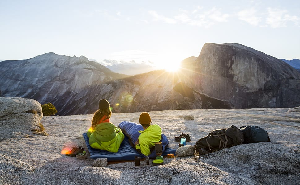 Couple using the Elegear Ultralight Camping Sleeping Pad