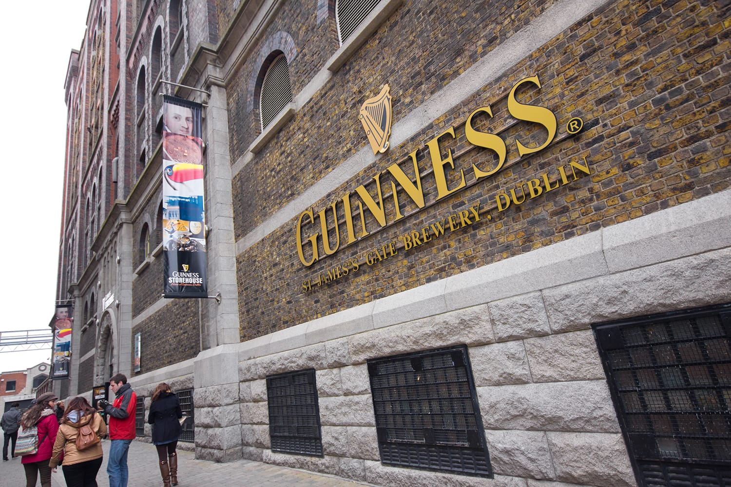 The Guinness Storehouse Brewery at St. James Gate, Dublin Ireland