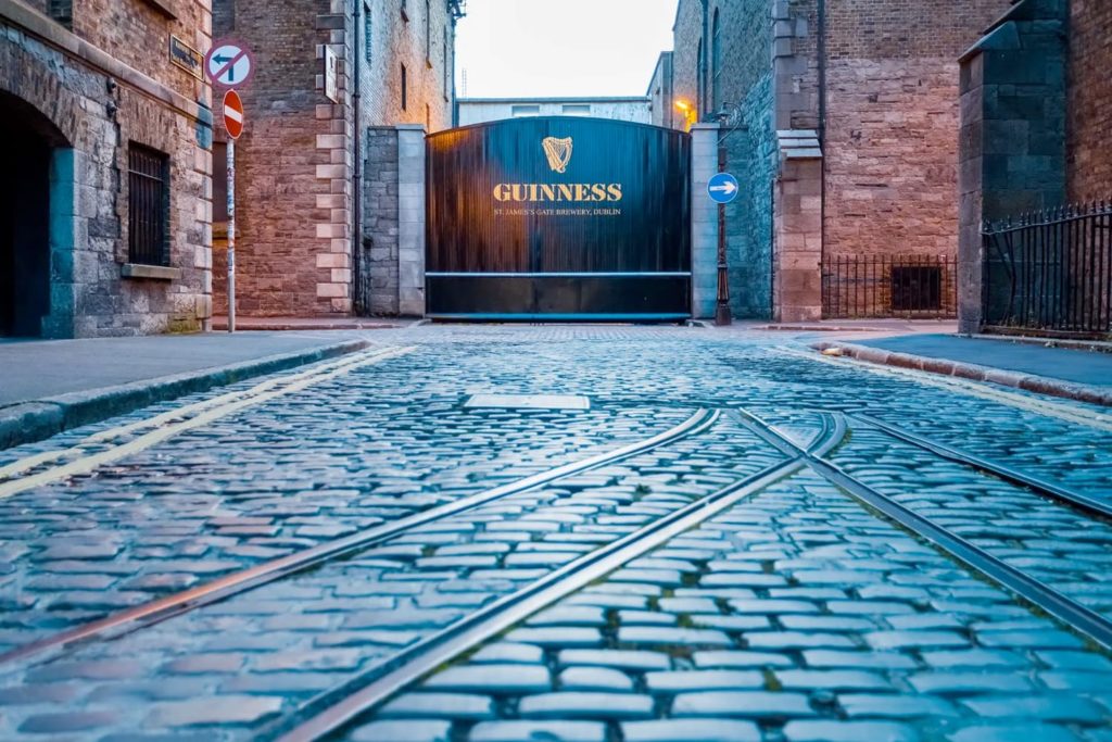 Gate of the Guinness Storehouse in Dublin, Ireland