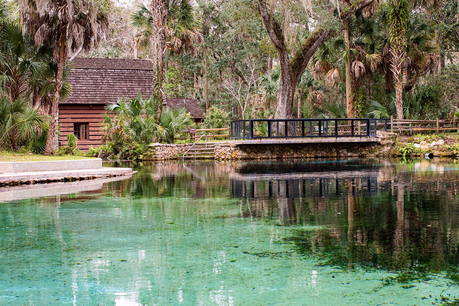 Mill house and Juniper Spring, Ocala National Forest, Florida