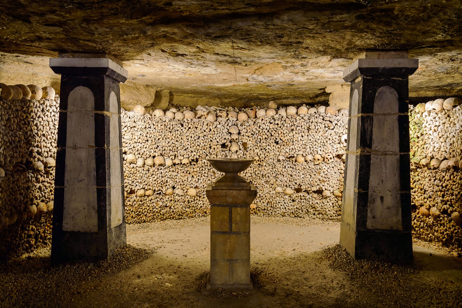 Catacombs in Paris, France