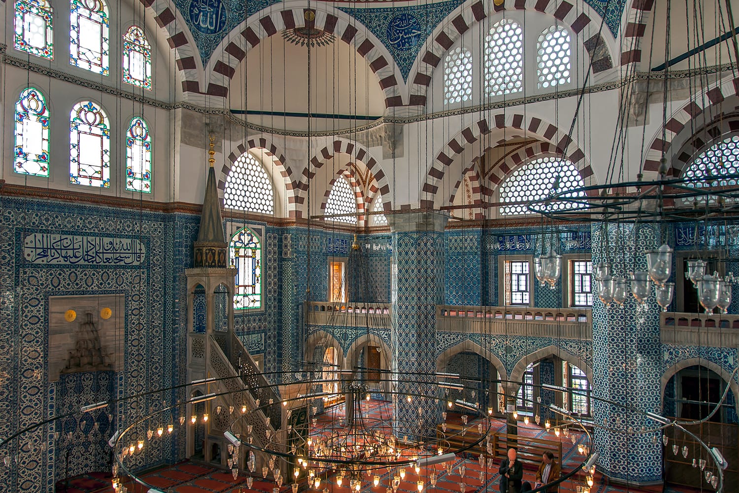 The interior of the Rustem Pasha Mosque