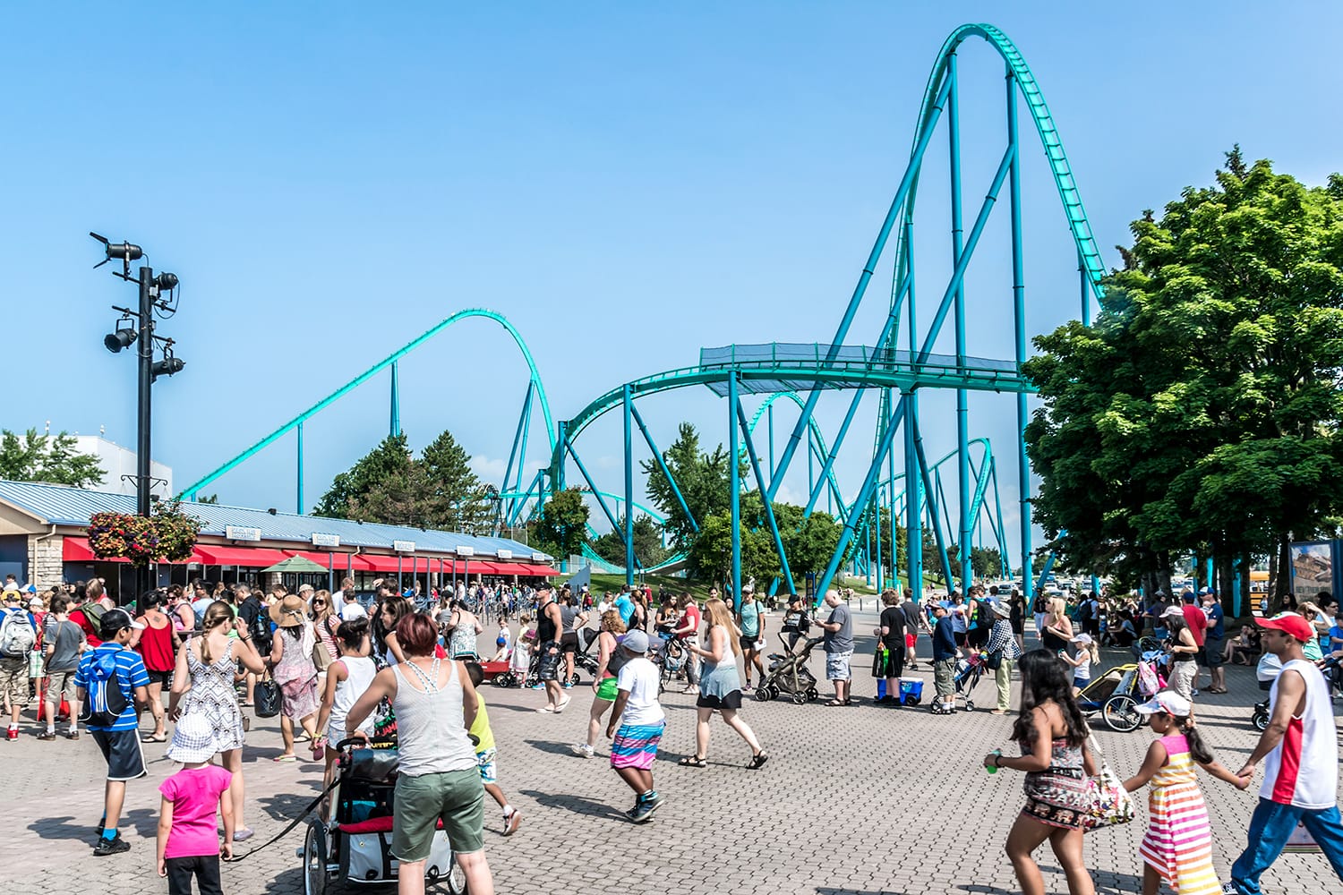 View of Canada's Wonderland. Wonderland is a 130 ha theme park located in Vaughan.