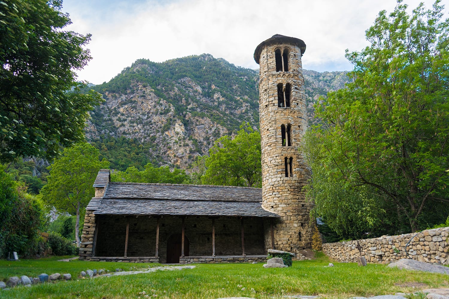 The church Santa Coloma d'Andorra