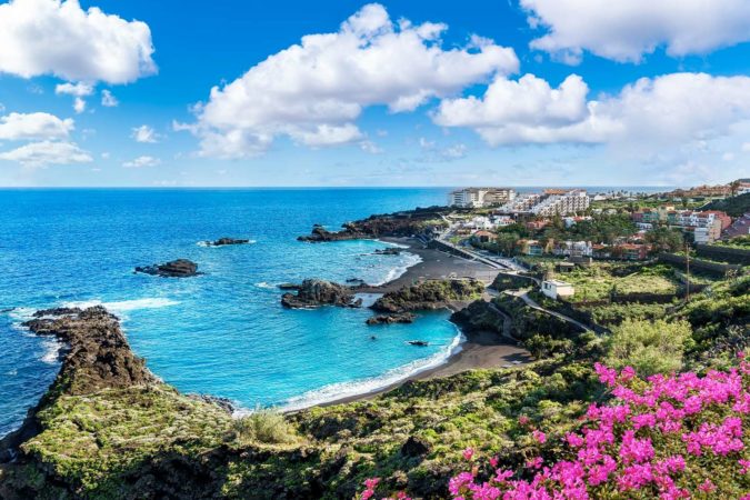 Landscape with Los Cancajos, La Palma, Canary island, Spain