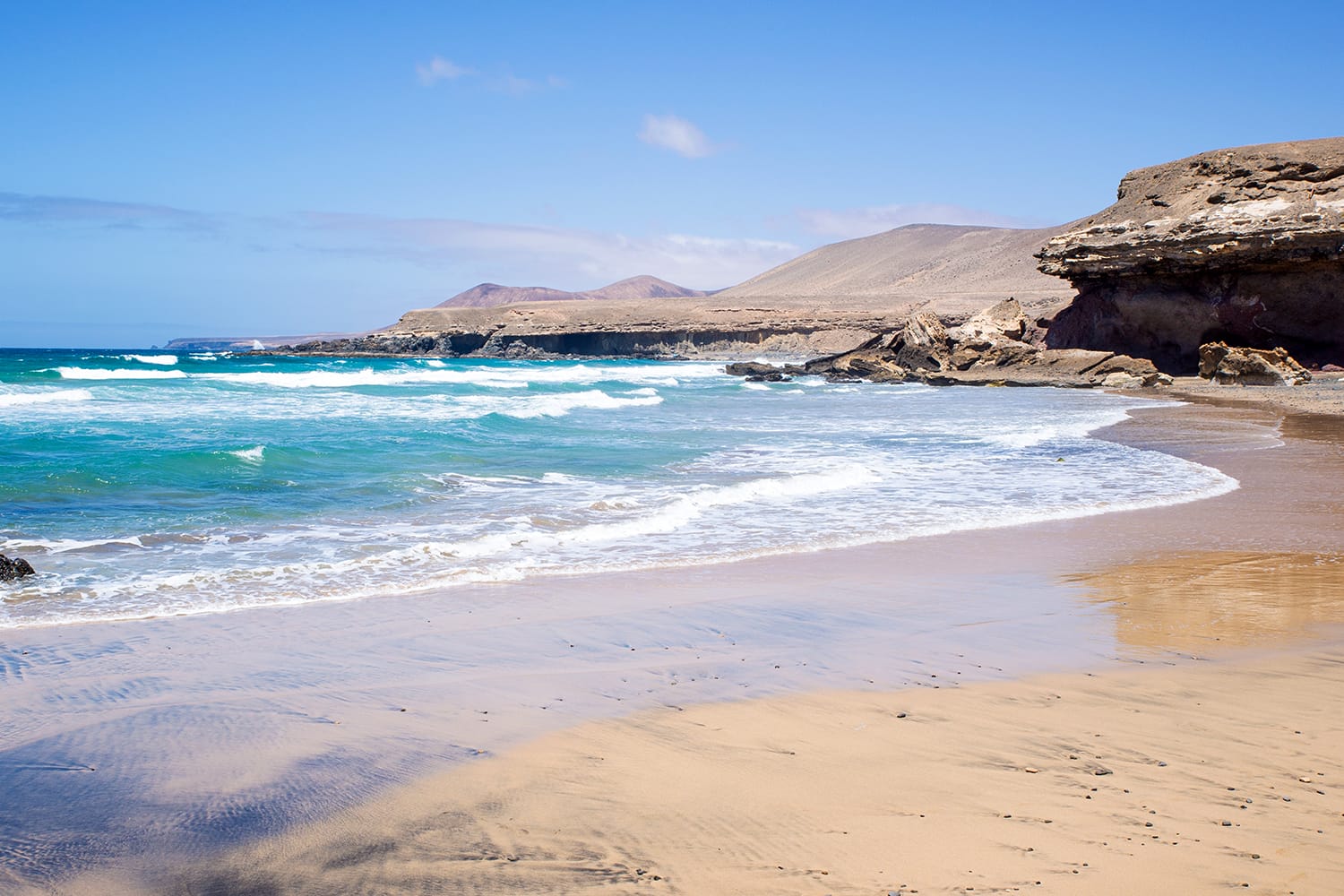 Playa de Garcey in Fuerteventura, Canary Islands, Spain.