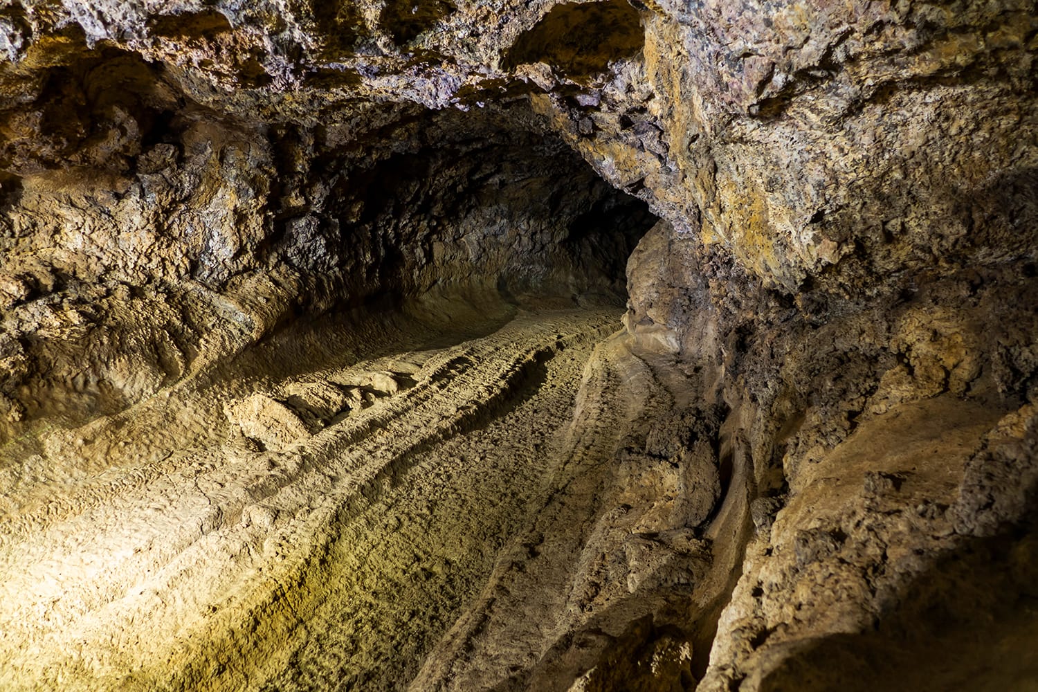 Cueva del Viento, the largest lava tube system in Europe, Tenerife, Spain