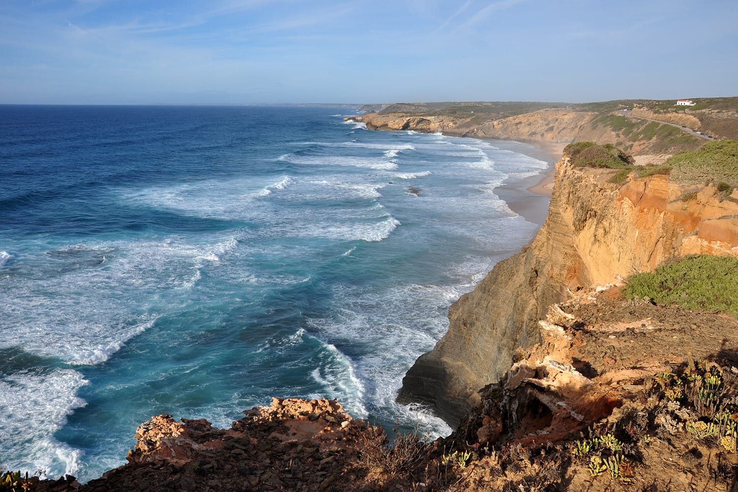 Coastline in Parque Natural do Sudoeste Alentejano e Costa Vicentina, Algarve, Portugal