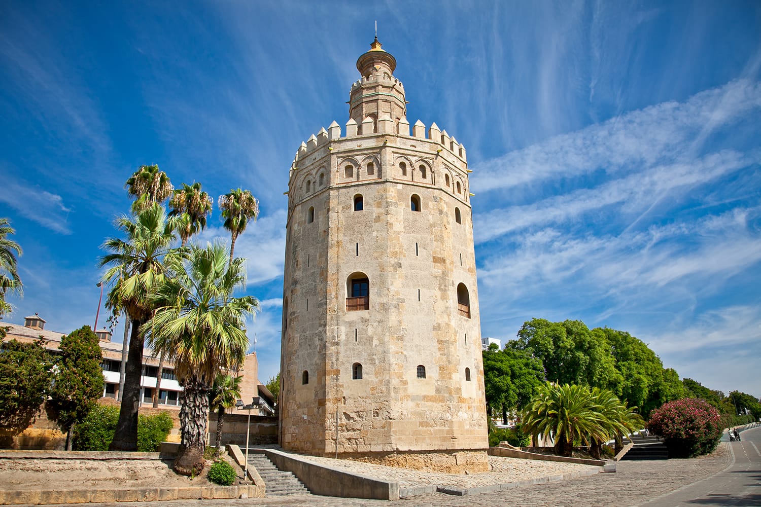 The Torre del Oro (Gold Tower), Seville, Andalusia, Spain