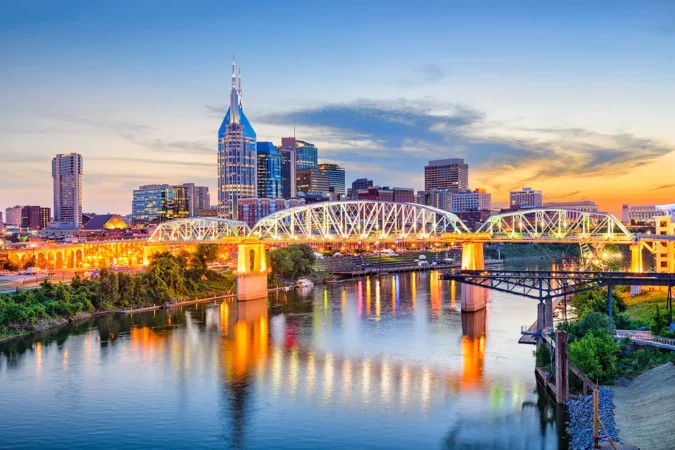 Downtown skyline of Nashville, TN