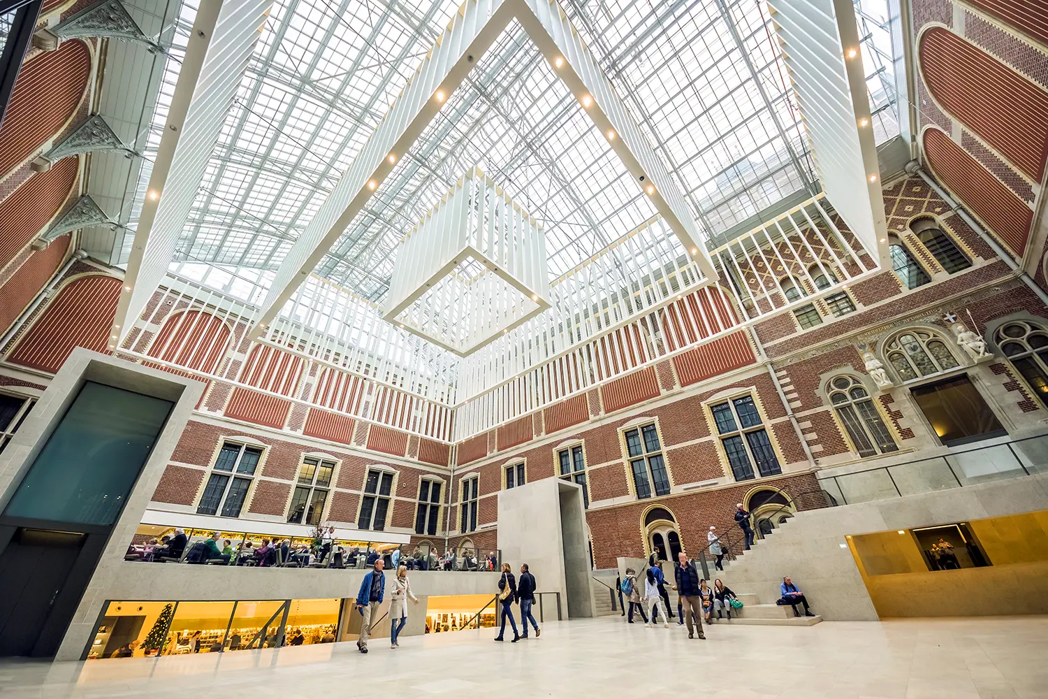 Courtyard in the Rijksmuseum in Amsterdam
