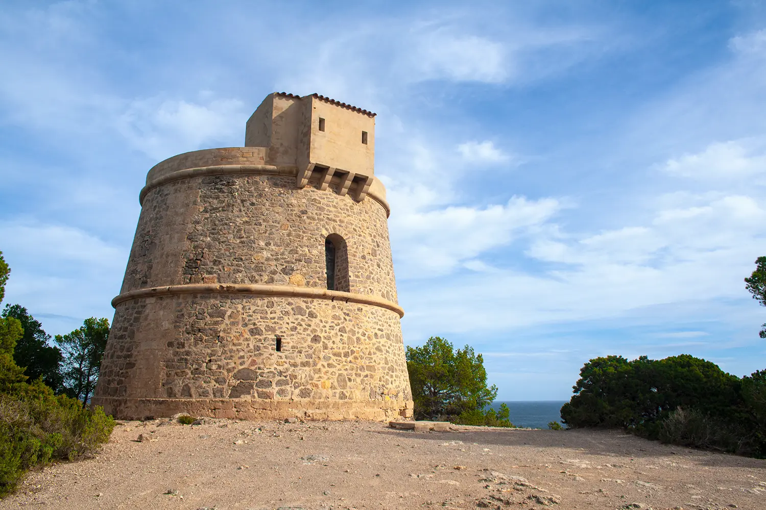 A sunny day at Campanitx Tower in Ibiza