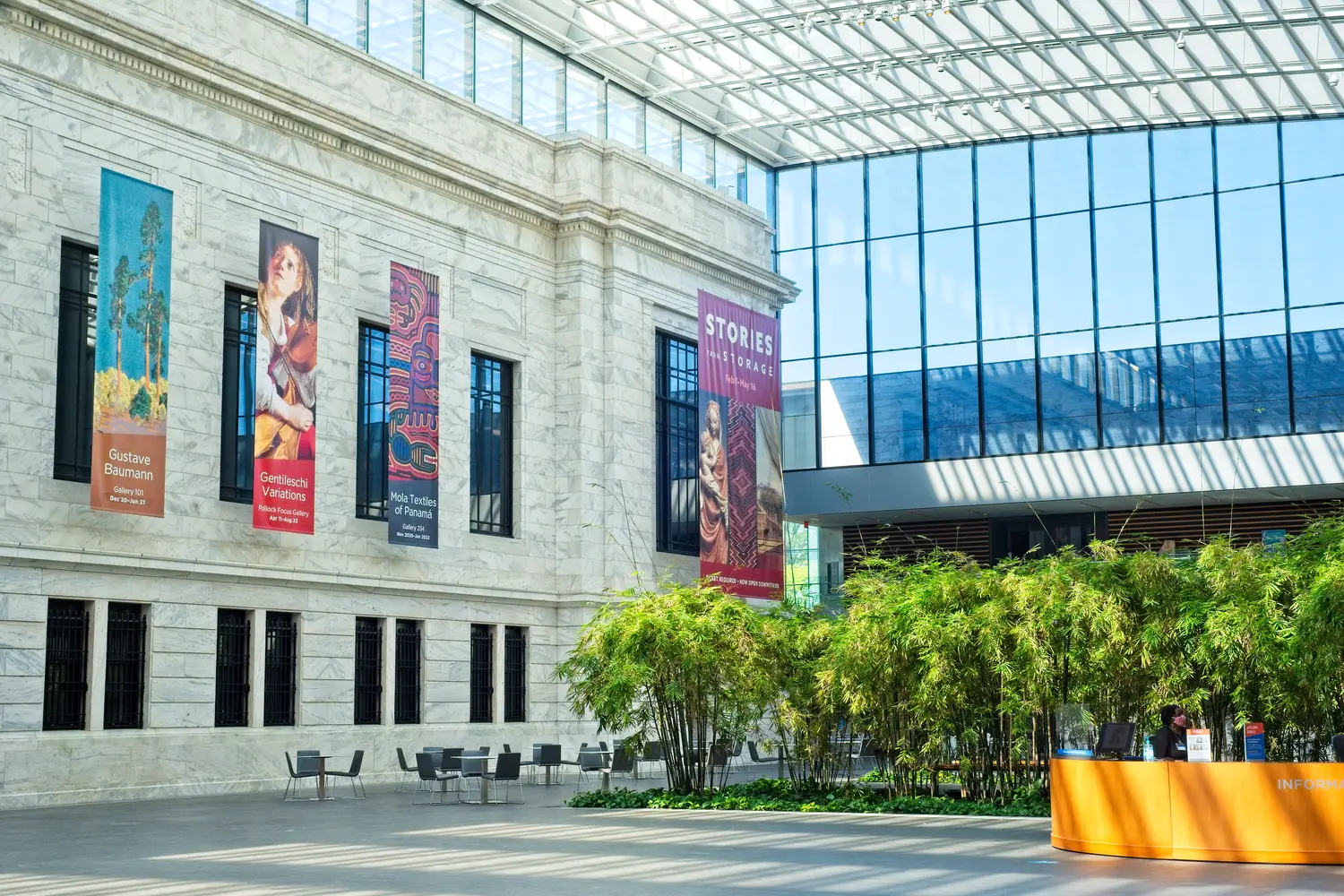 The new atrium in the Cleveland Museum of Art
