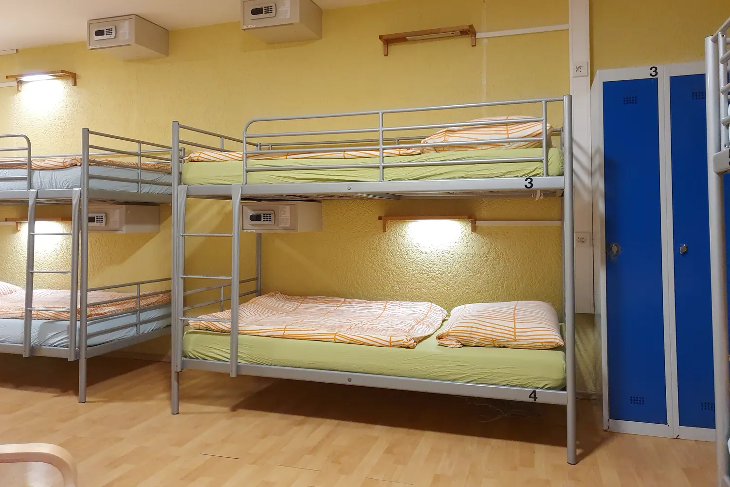 Dorm room at the Eastener Hostel in Berlin