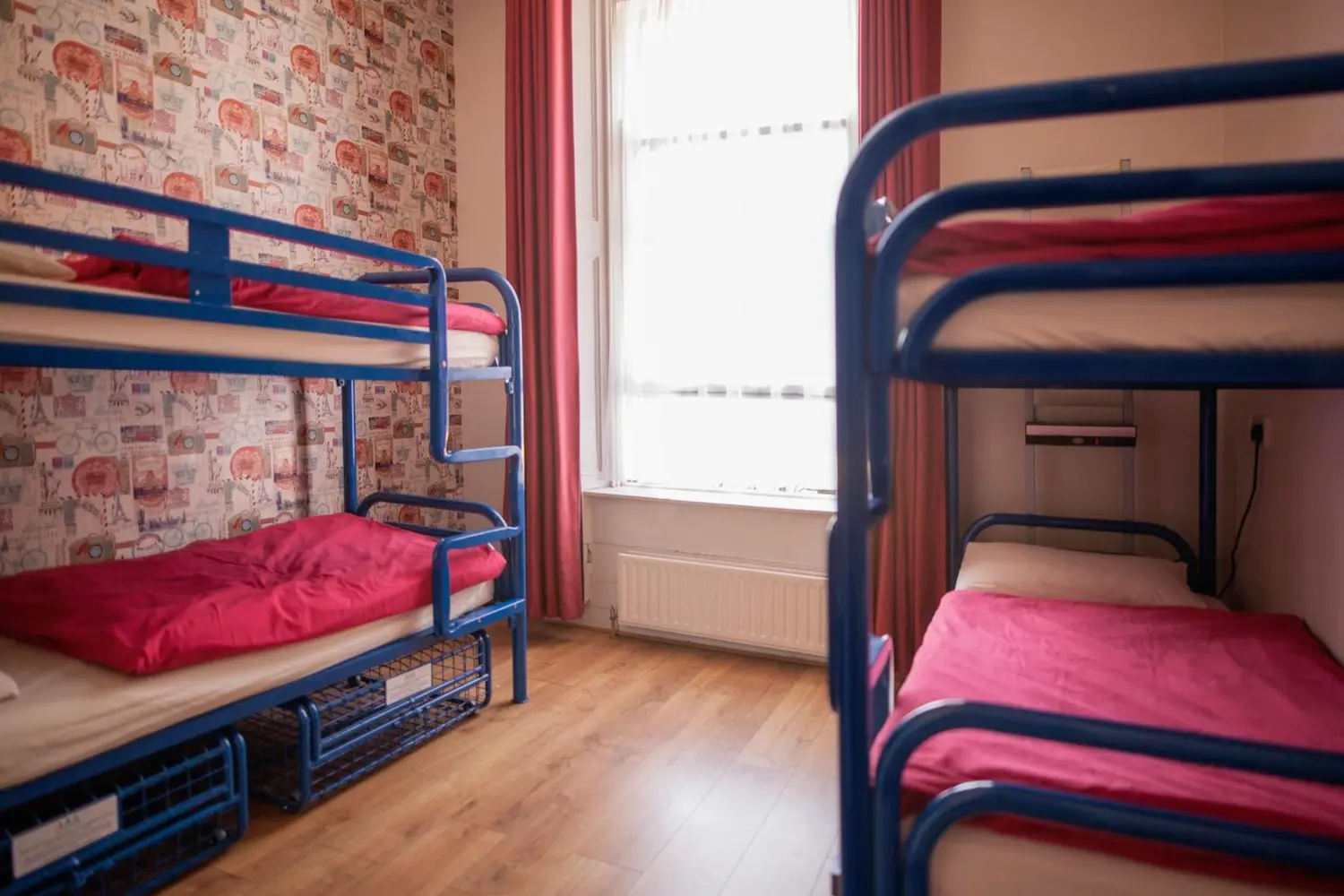 Dorm room at the Ashfield Hostel in Dublin