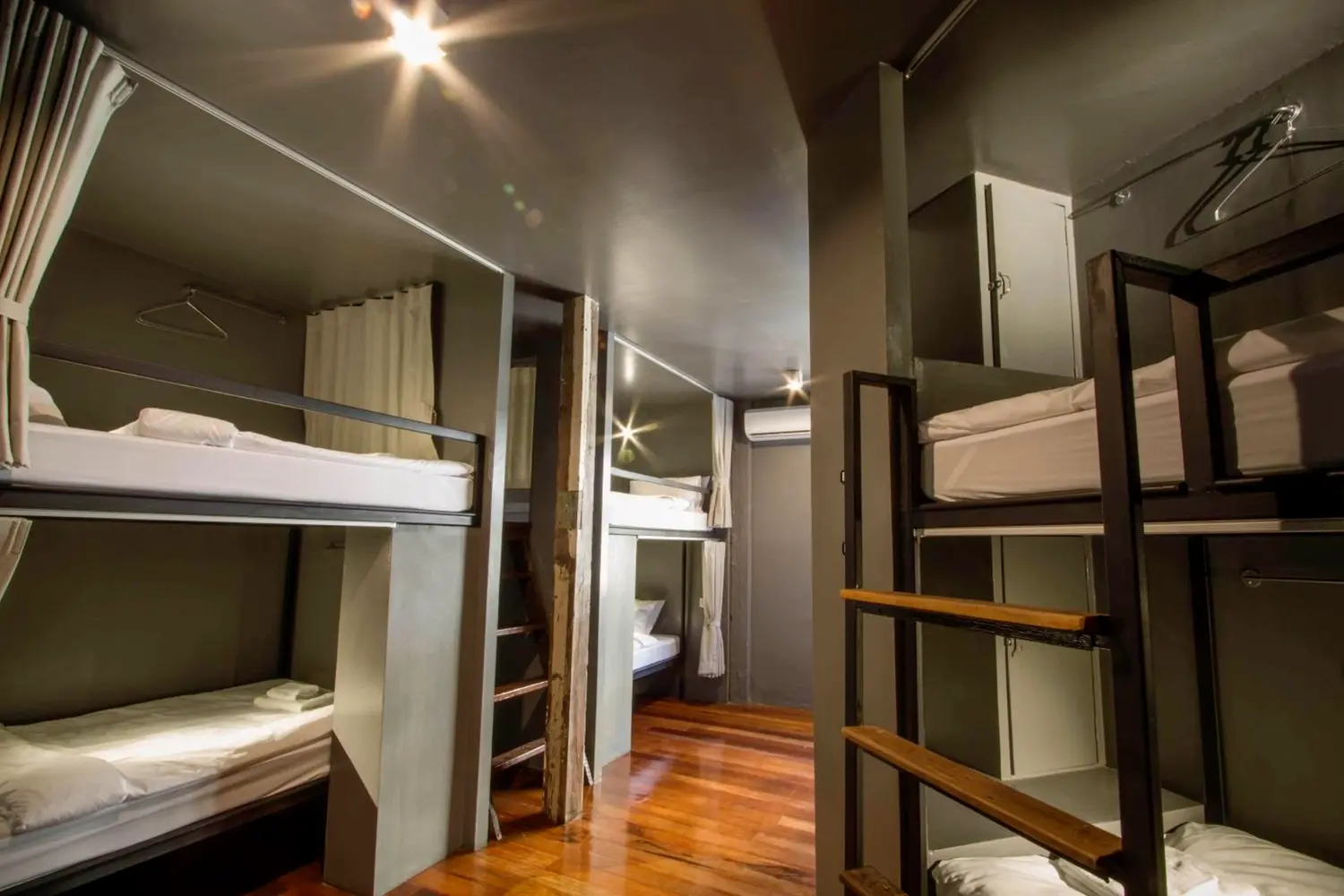 Dorm room at the Here Hostel in Bangkok