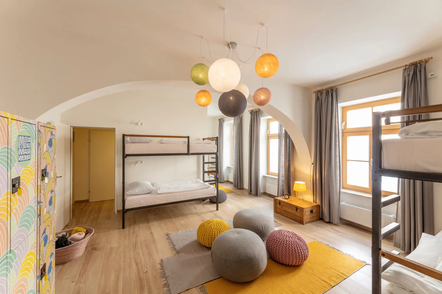 Dorm room at the Hostel Ruthensteiner in Vienna