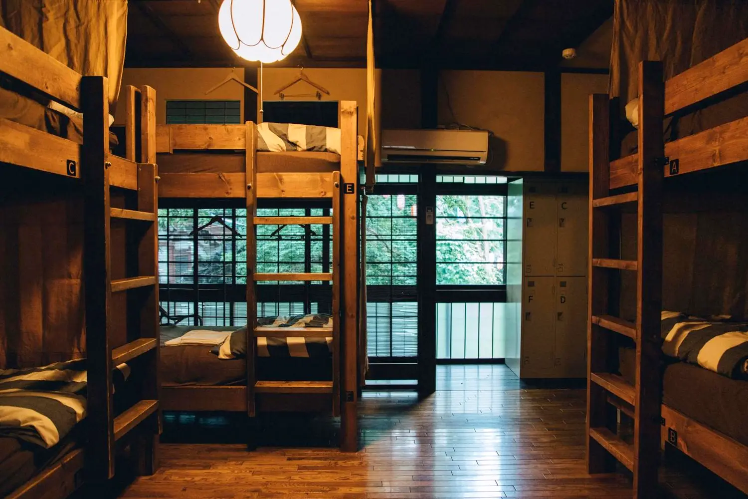Dorm room at the Toco Tokyo Heritage Hostel