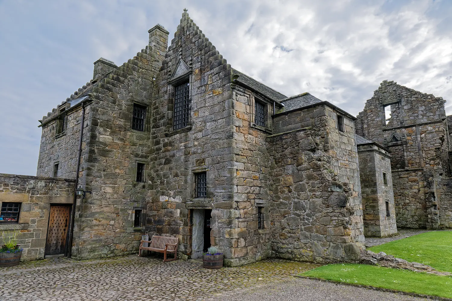 Aberdour Castle, Scotland, UK