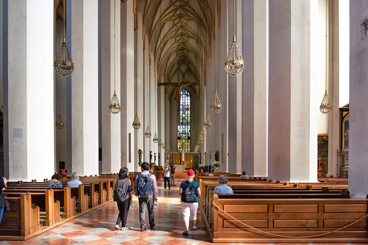 Interior of the cathedral of Our Lady Frauenkirche in Munich, Germany