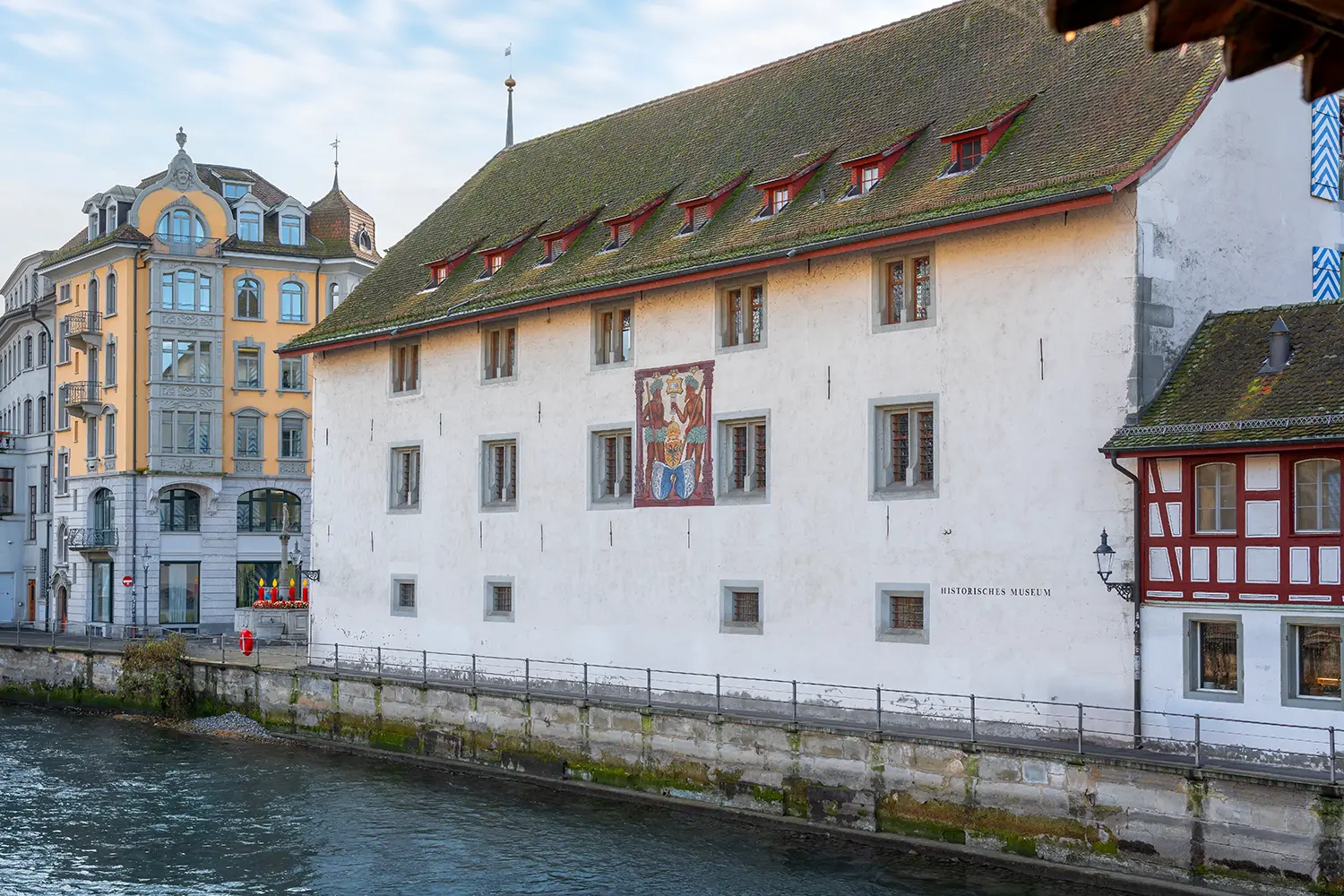 Museum of History and River Reuss - Lucerne, Switzerland
