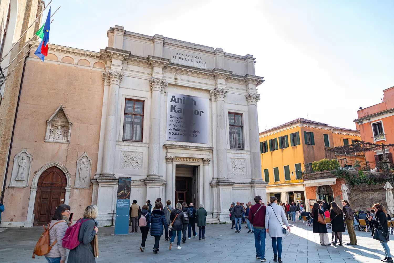 Exterior of the Venice Academy of Fine Arts, Veneto, Italy.