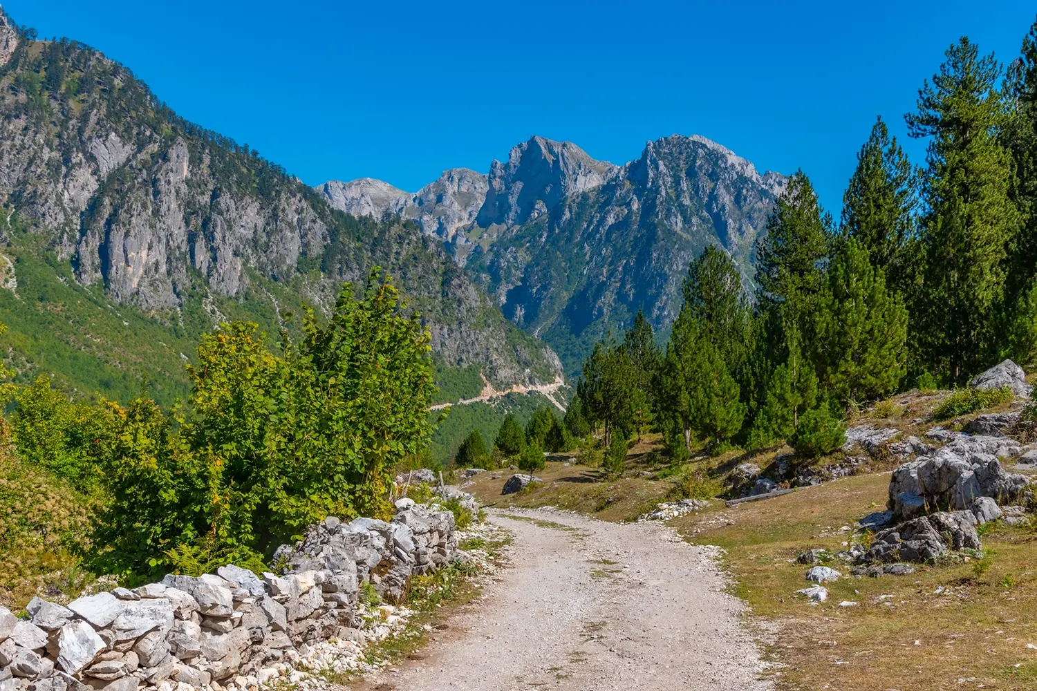 Splendid landscape of Valbona valley in Albania