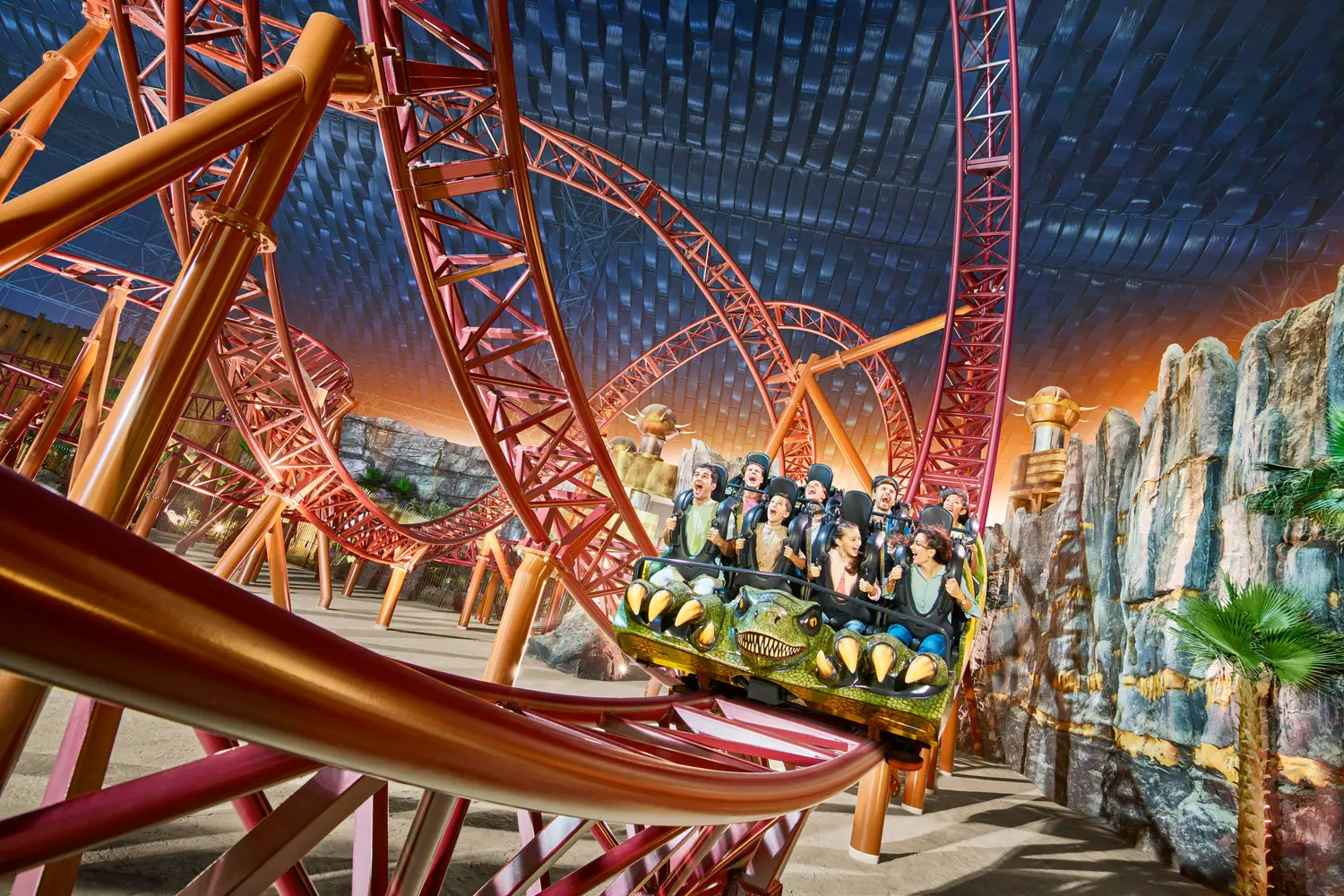 The Predator ride at the IMG Worlds of Adventure