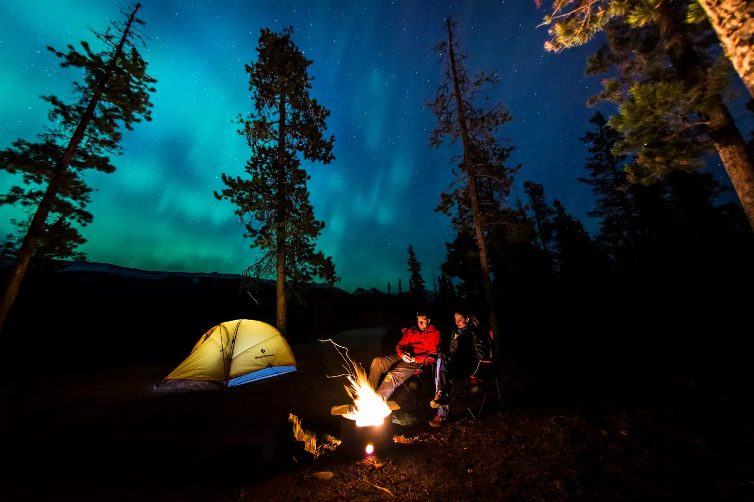Backcountry camping in Jasper, Canada