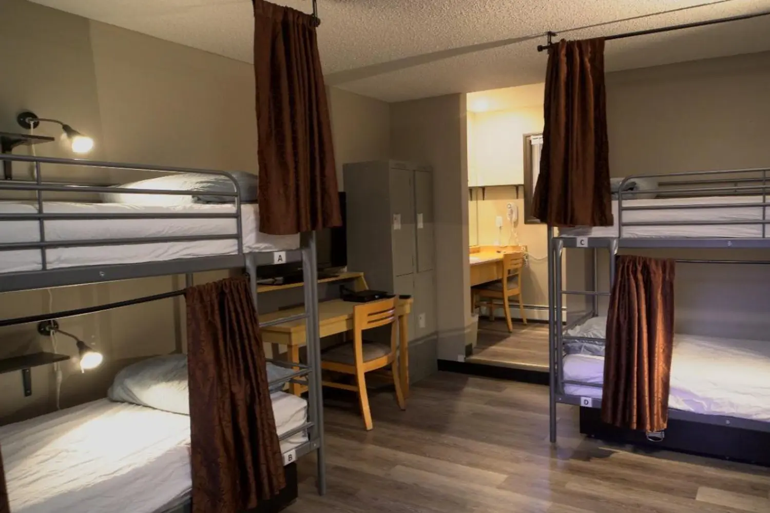 Dorm room at Banff International Hostel