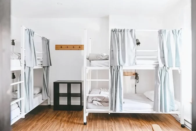 Dorm room at the Auberge Saintlo Montreal Hostel