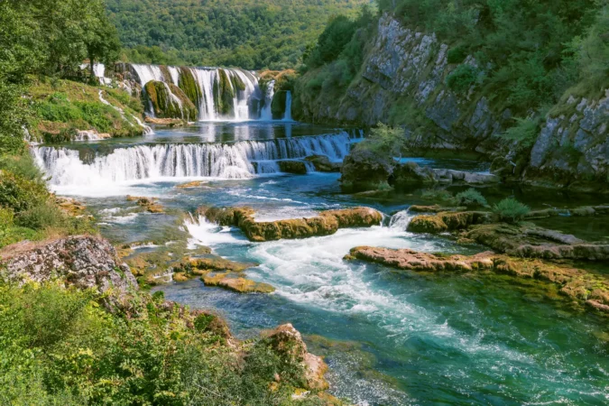 Štrbački buk waterfall in the Una National Park, Bosnia and Herzegovina