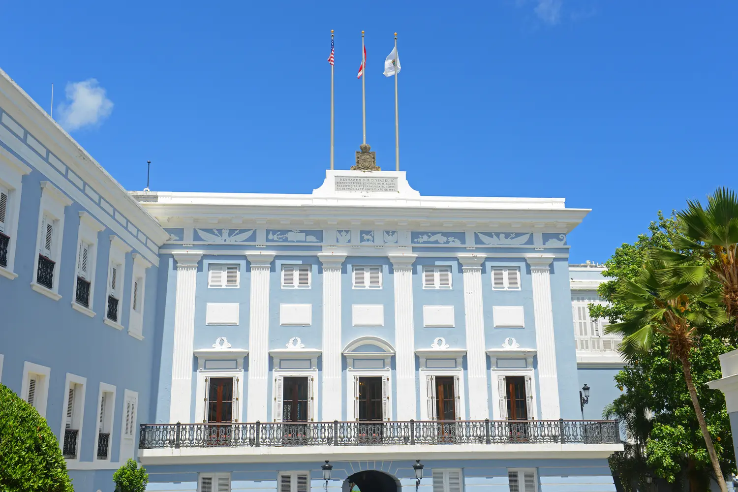 La Fortaleza is a UNESCO World Heritage Site in Old San Juan, Puerto Rico. This building is the official residence of the Governor of Puerto Rico.