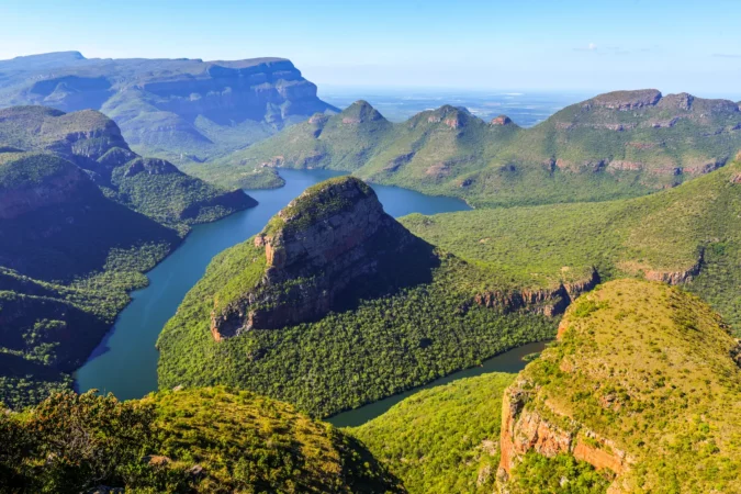 Blyde River Canyon and The Three Rondavels in South Africa