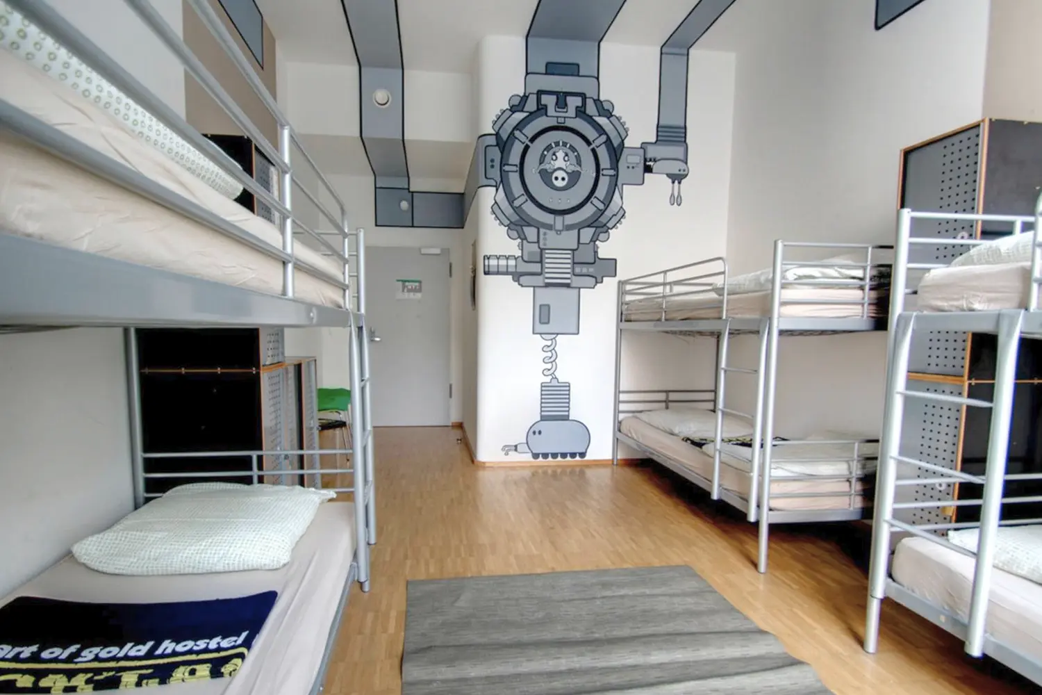 Dorm room at the Heart of Gold Hostel in Berlin